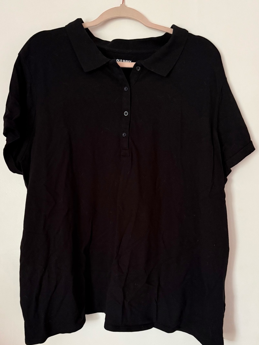 Old Navy Black Polo Shirt